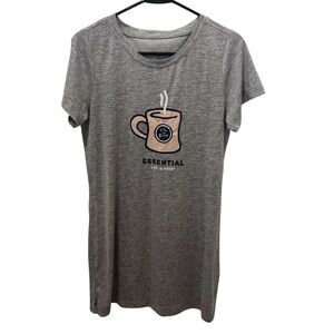 Life Is Good Coffee Mug Graphic Sleep Shirt Size Small